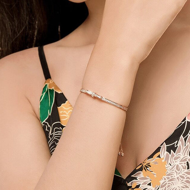 Bracciale "Fiocco" Regolabile Argento 925