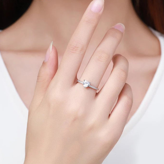 Anello "Love" Pavé Argento 925