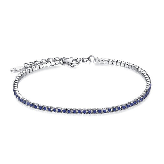 Bracciale "My Tennis" Blue Regolabile Argento 925