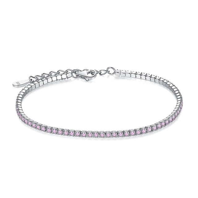 Bracciale "My Tennis" Blue Regolabile Argento 925