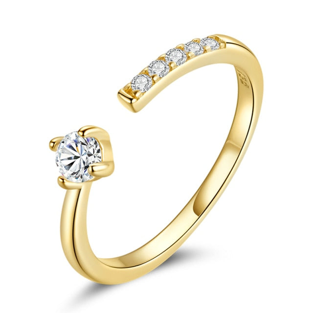 Anello "Passion" Gold Regolabile Argento 925