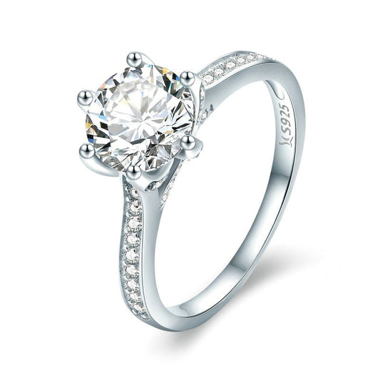 Anello "Solitario" Pavé Argento 925