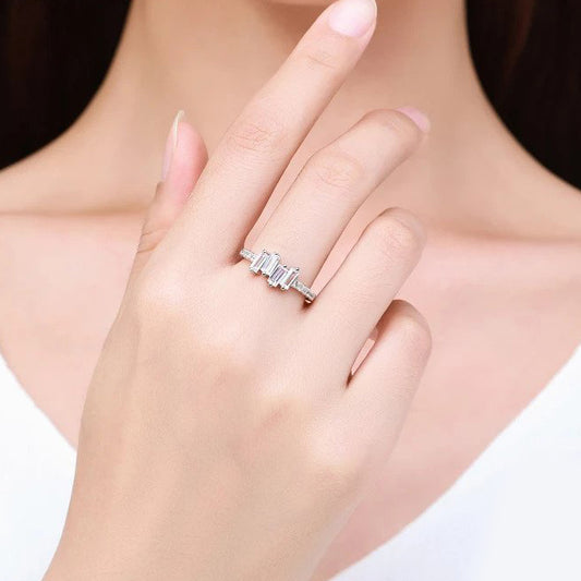 Anello "Fantasy" Baguette Argento 925