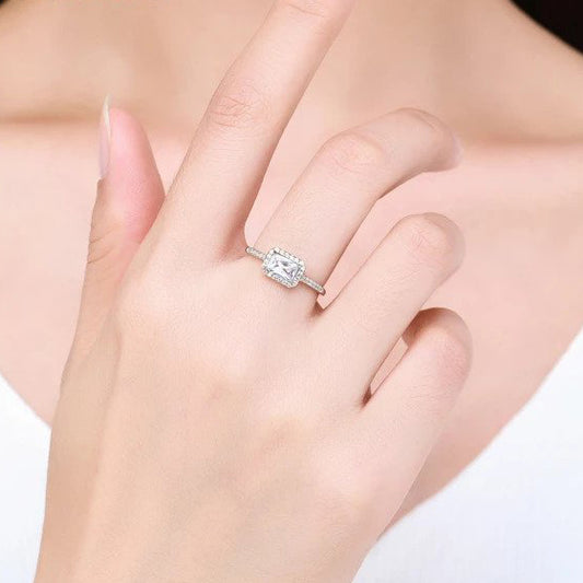 Anello "Classic Cube" Pavé Argento 925