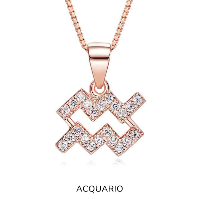 Collana "MyZodiaco" Argento 925 & Oro Rosa 18kt