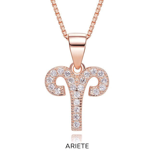 Collana "MyZodiaco" Argento 925 & Oro Rosa 18kt