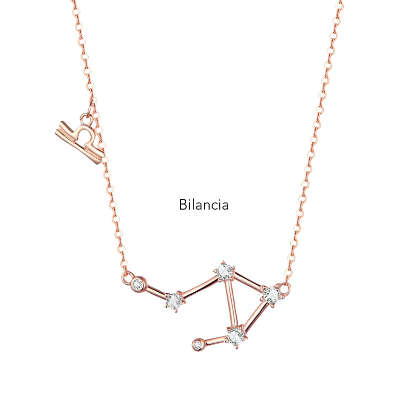 Collana "Stars" Argento 925 & Oro Rosa 18kt