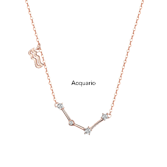 Collana "Stars" Argento 925 & Oro Rosa 18kt