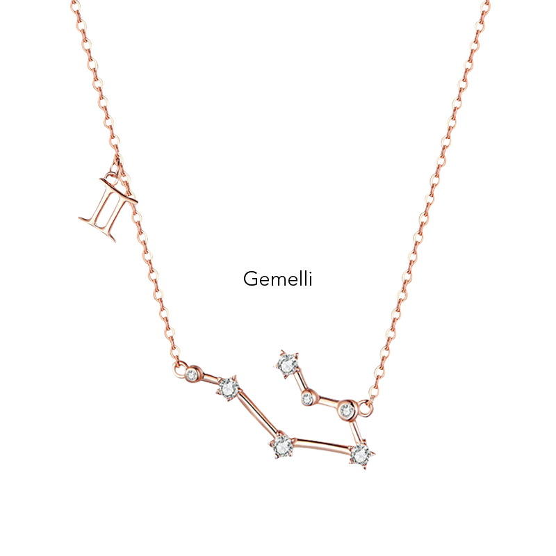 Collana "Stars" Argento 925 & Oro Rosa 18kt