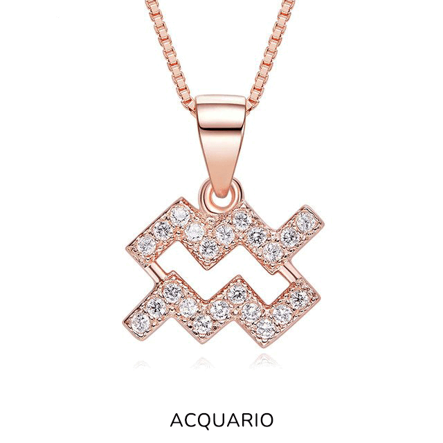 Collana "MyZodiaco" Argento 925 & Oro Rosa 18kt