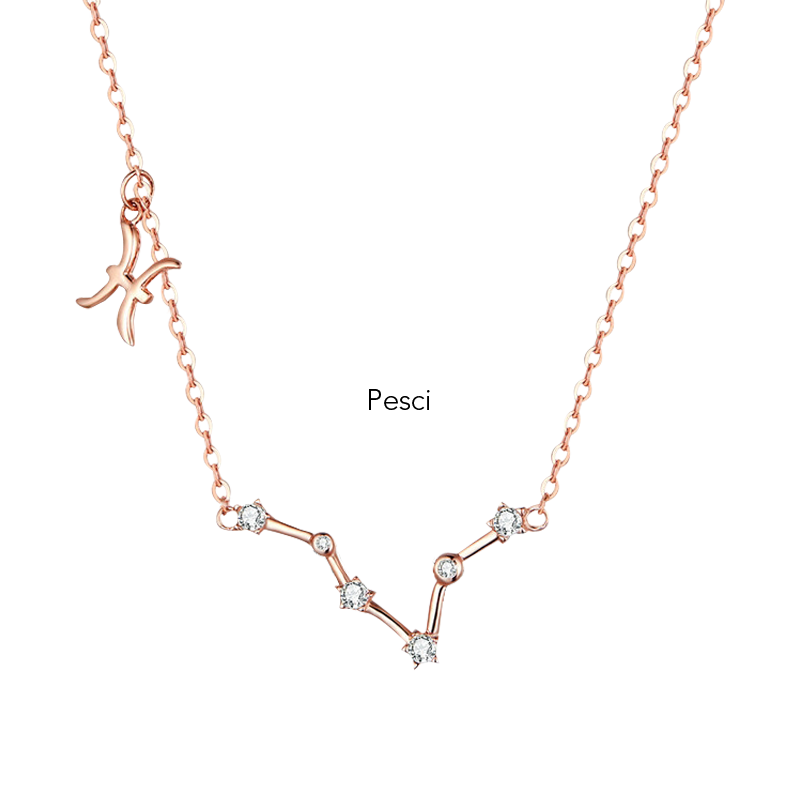 Collana "Stars" Argento 925 & Oro Rosa 18kt