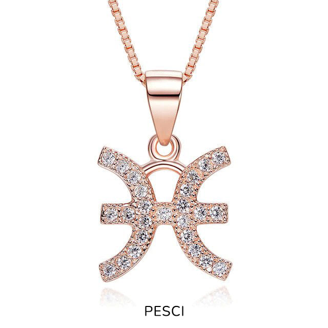 Collana "MyZodiaco" Argento 925 & Oro Rosa 18kt