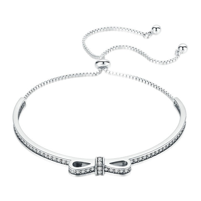Bracciale "Fiocco" Regolabile Argento 925