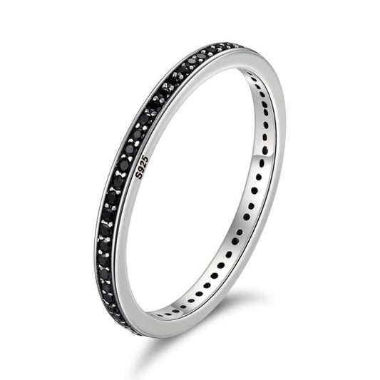 Anello "Riviere" Black Argento 925