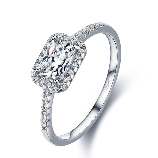 Anello "Classic Cube" Pavé Argento 925