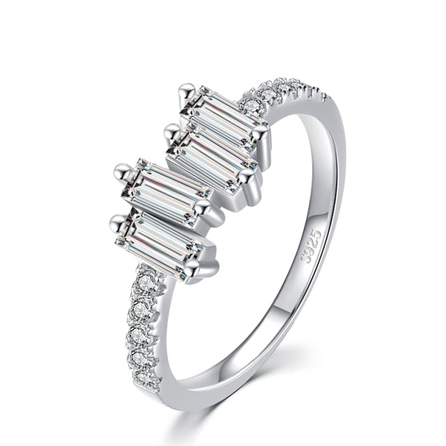 Anello "Fantasy" Baguette Argento 925