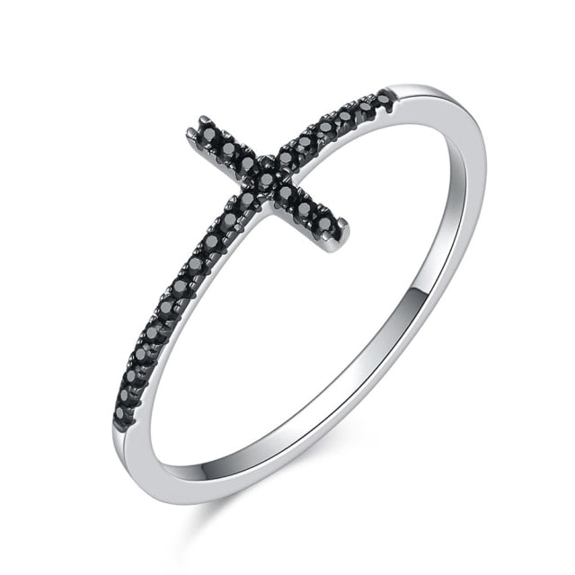 Anello "Croce" Black Argento 925