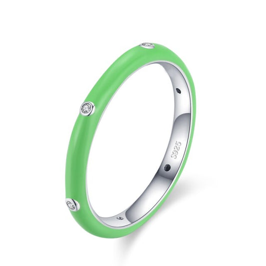 Anello "Fluo Collection" Green Argento 925