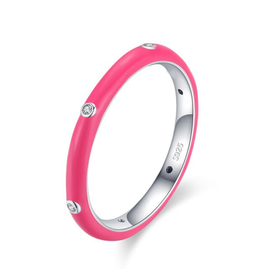 Anello "Fluo Collection" Pink Argento 925