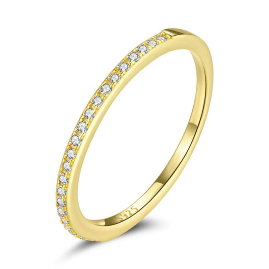 Anello "Semi-Veretta" White Gold Argento 925