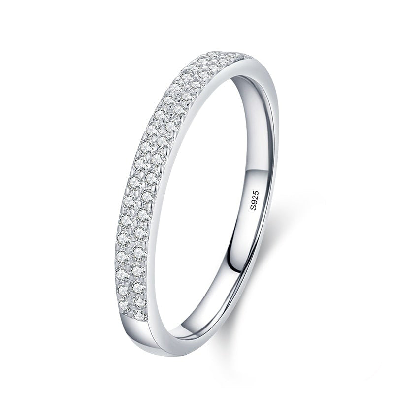 Anello "Large Semi Riviere" Argento 925