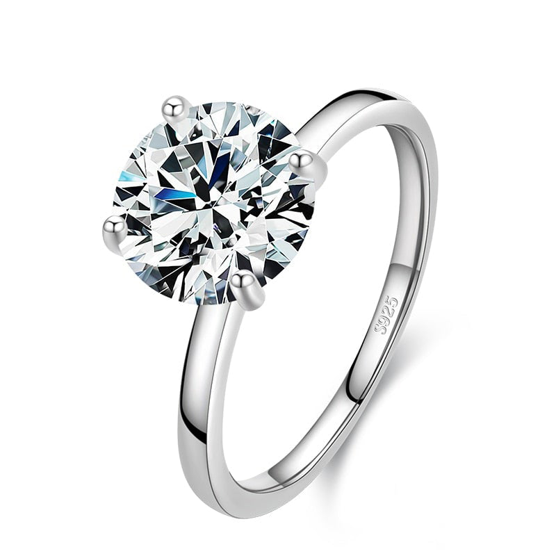 Anello "Solitario" Brillante Argento 925